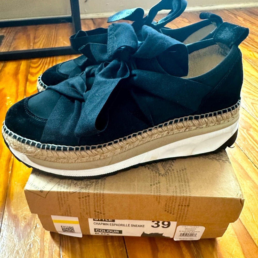 Free People Chapmin espadrille sneaker black 39